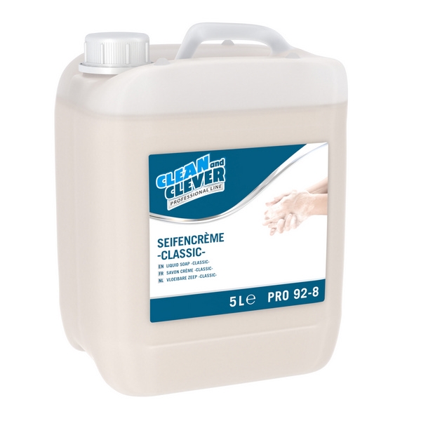 Clean and Clever Seifencreme 5 Liter Seifencreme, sanfter Duft, weiss,